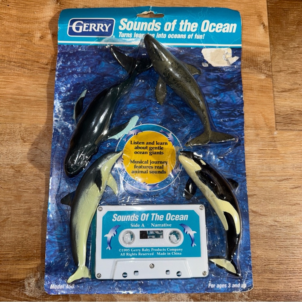 Sounds of the Ocean Gerry Brand 1995 Whale Toys Music Baby Sleep Tape DEADSTOCK